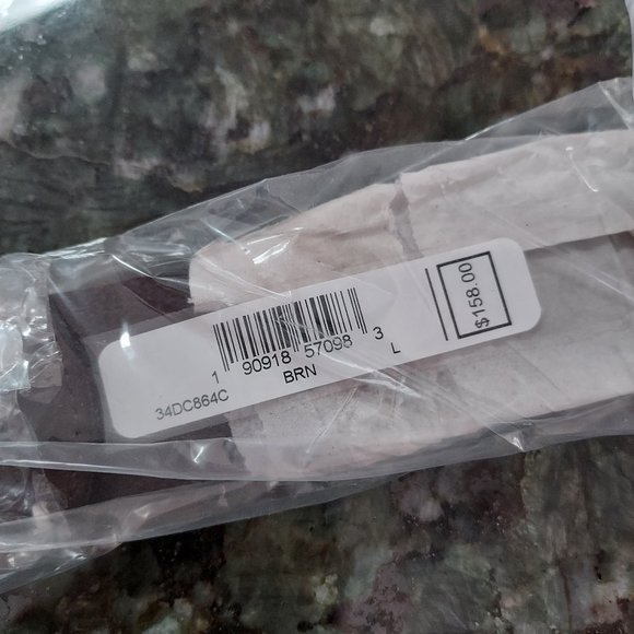 NWT Frye brown leather belt w/ grommets, S, M and L - Picture 6 of 14